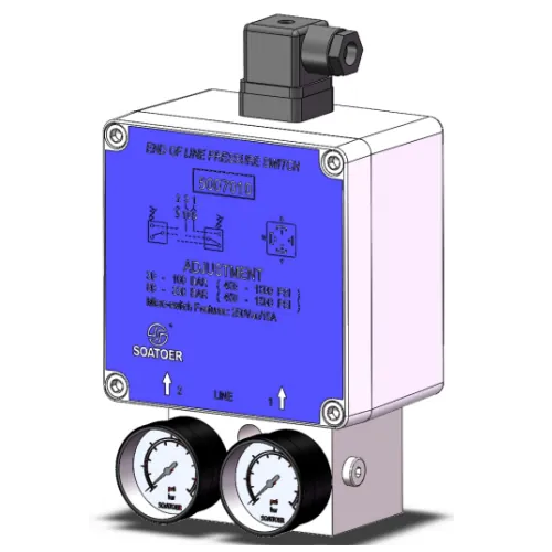 End pressure switch