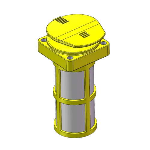 Oil filing filter